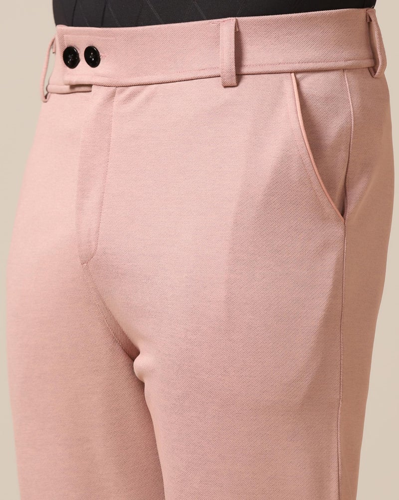 TOPLOT Men's Regular Casual Pants (Men-Pant-5181-Pink-34) - Image 2