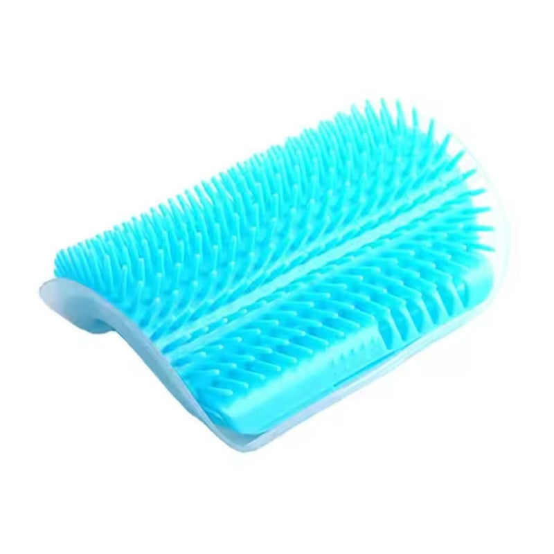 PET FUN Cat Self Groomer Wall Corner Groomer Soft Grooming Brush | Ideal for Short & Long Fur Cats Scratcher, Gentle Massage Brush with Catnip for Dog, Kitten & Puppy - Image 1