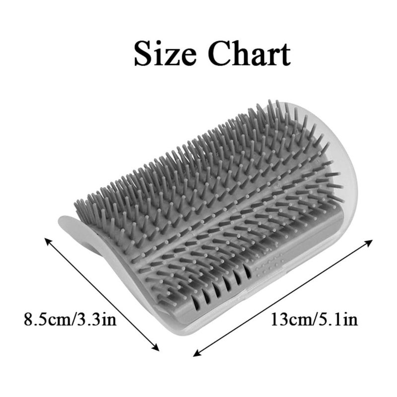 PET FUN Cat Self Groomer Wall Corner Groomer Soft Grooming Brush | Ideal for Short & Long Fur Cats Scratcher, Gentle Massage Brush with Catnip for Dog, Kitten & Puppy - Image 4