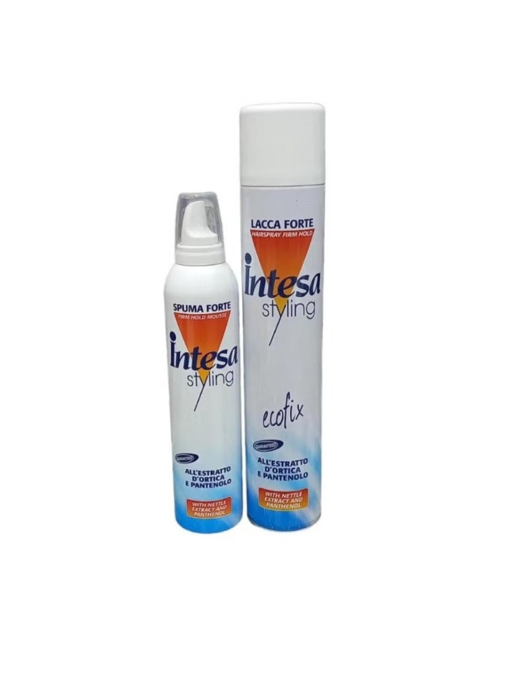 INTESA 500ml Hair Styling Fixative Spray with 300ml Foam