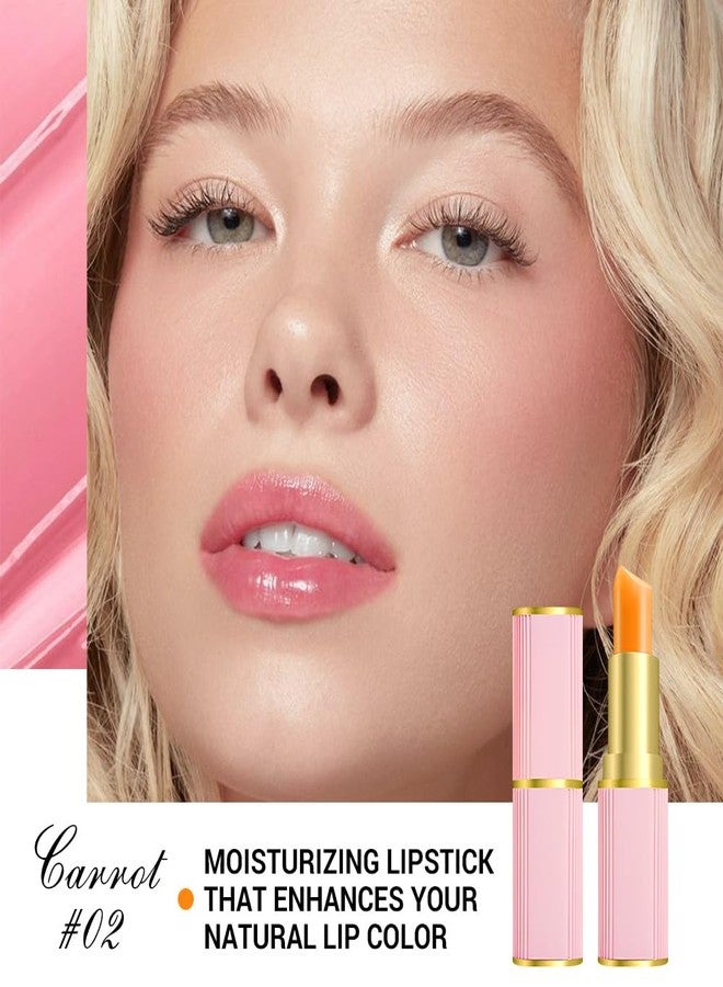 AMY'S DIARY Cherry Blossom Color Changing Lipstick pH Lipstick Lip Balm Rich In Vitamin E For All-Day Moisture Temperature Change Long Lasting Moisturizer Waterproof Labiales - Image 2