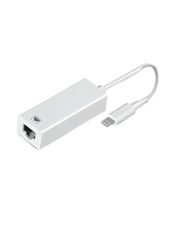 Lightning to Ethernet Adapter, RJ45 Ethernet LAN Network Adapter Cable with 8 Pin Connector Compatible with iPhone 13/12/11/XS/XR/X/8/7/iPad/iPod, Plug and Play, Supports 100Mbps [MFi Certified]