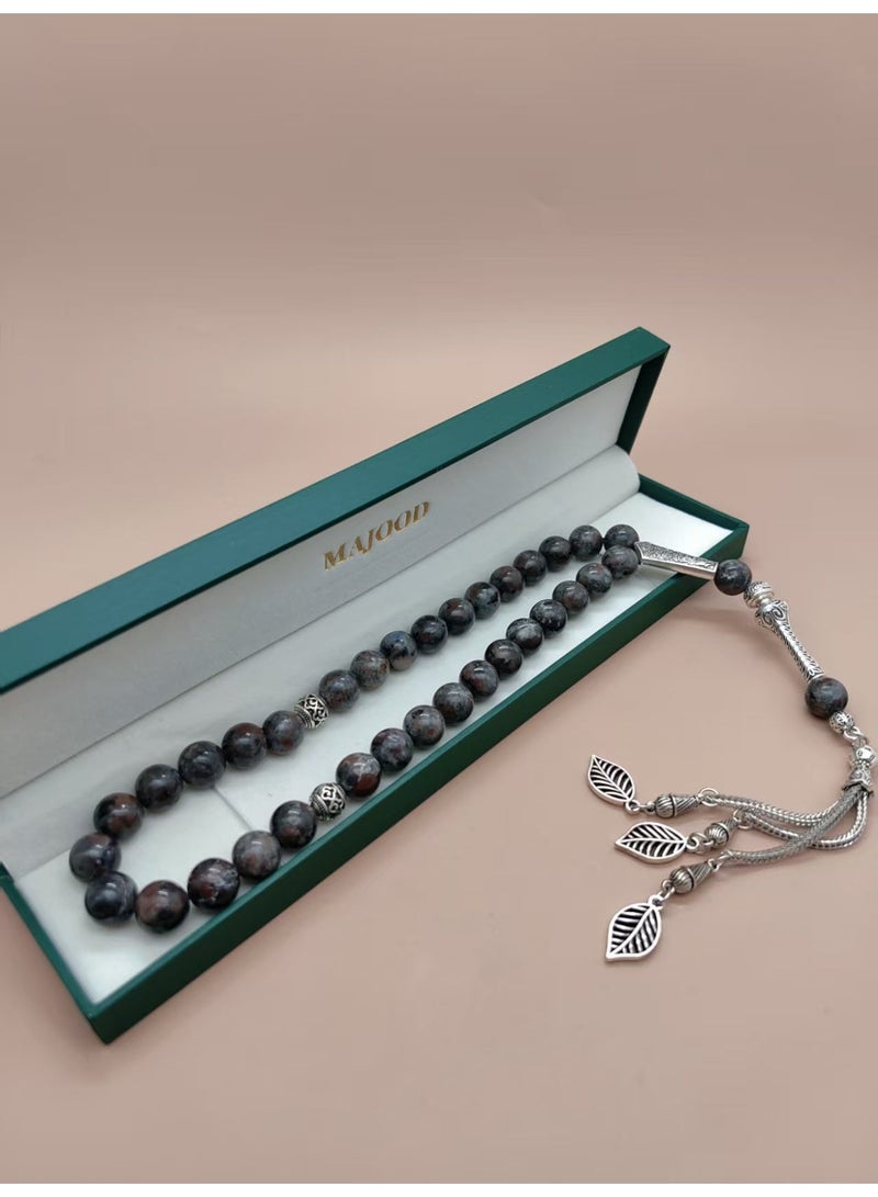 MAJOOD 33 Luminous Flame Stone Prayer Beads/Tasbih/10mm - Image 4