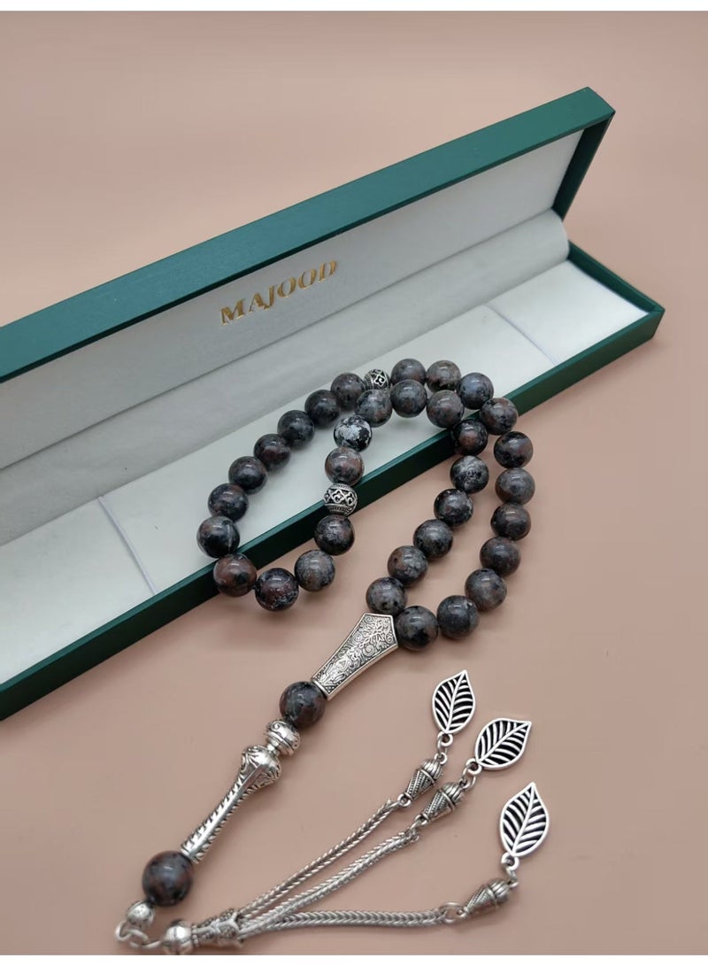 MAJOOD 33 Luminous Flame Stone Prayer Beads/Tasbih/10mm - Image 5