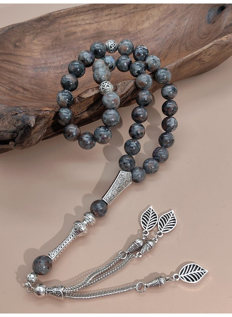 موجود 33 مسبحة صلاة من حجر اللهب المضيء/تسبيح/10 مم - Image 5
