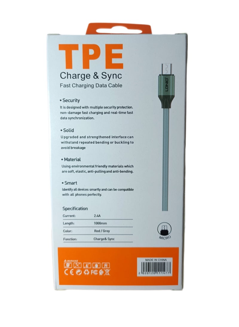 Usb to micro charging cable