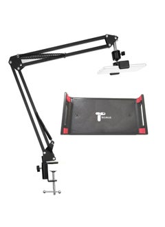 TEGRILO Phone Mount Tablet Holder 360 Adjustable Lazy Stand for iPhone 14/14 Pro 13/13 Pro Max 12 mini/12/12 Pro/12 Pro Max 11/11 Pro/11 Pro Max, iPad Air Pro Mini, all 4"-12.9" Phones and Tablets  - Image 1