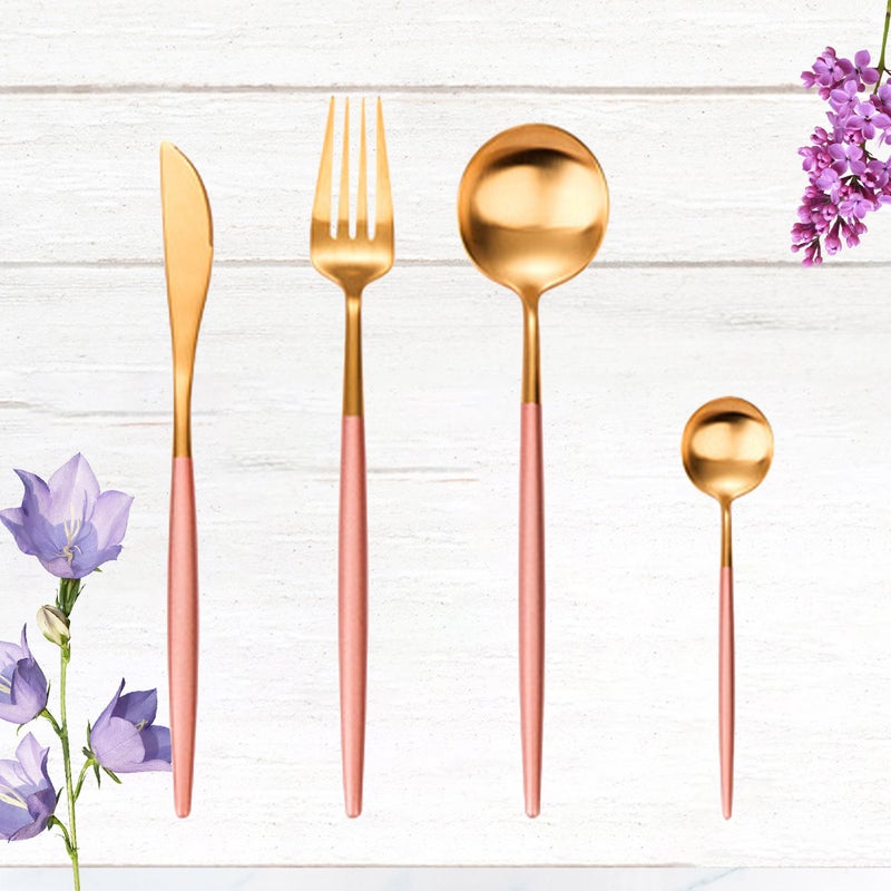 2pcs Stainless Steel Flatware Set Stainless Steel Cutter Fork Western Food Flatware ( ) - Image 1