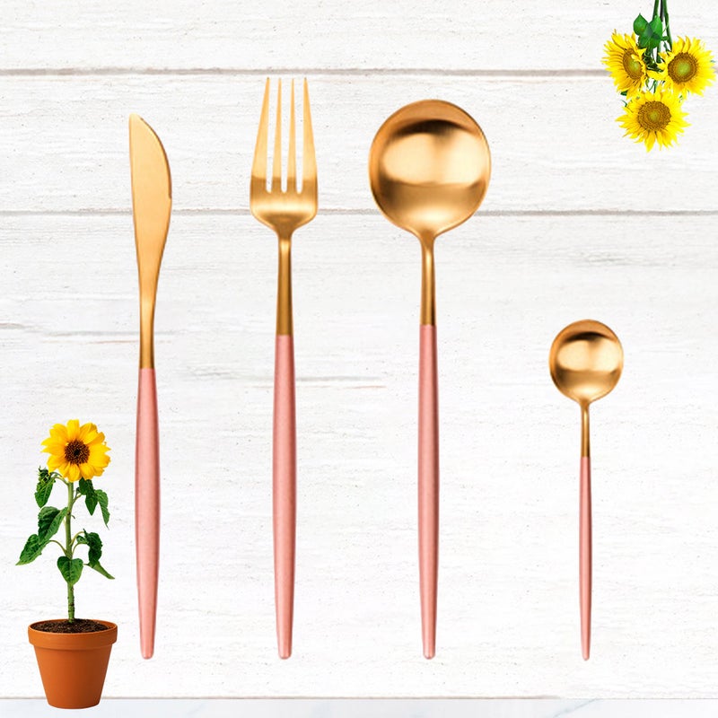 2pcs Stainless Steel Flatware Set Stainless Steel Cutter Fork Western Food Flatware ( ) - Image 4