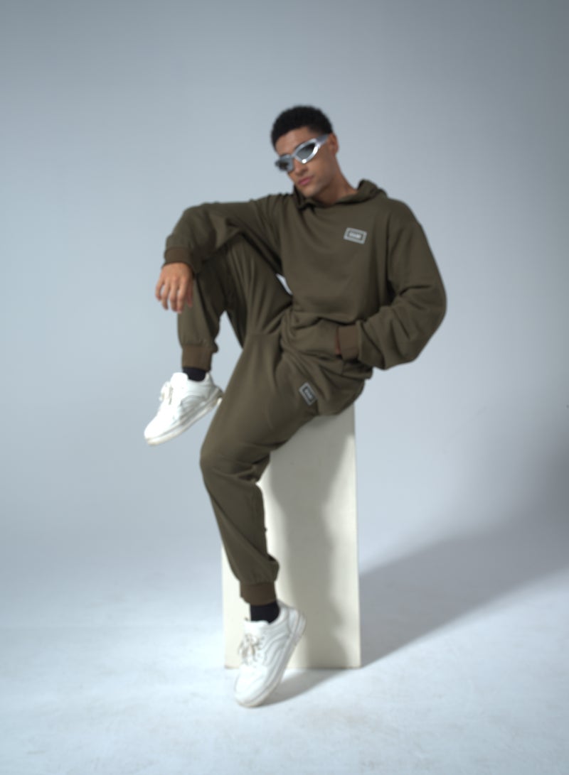ZAAS ZAAS Olive Green Hoodie Set for Men and Women (UNISEX)  - Image 2