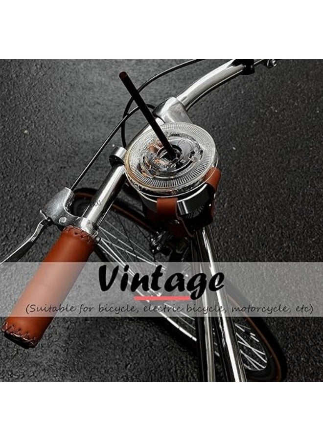 Generic Vintage Leather Bicycle Drink Holder Cruiser Bicycle Coffee Cup Holder Water Bottle Holder with Metal Clip Suitable for Beach Cruiser Motorcycle Bicycle Boat Trolley Wheelchair Scooter Golf Carts  - Image 3