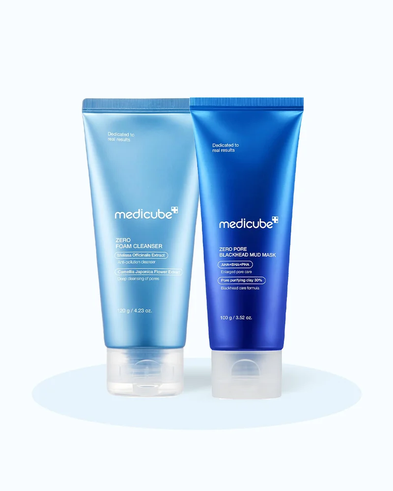 Medicube Medicube Zero Pore Detox Duo – Cleanser + Mud Mask – Purifying Deep Clean Kit