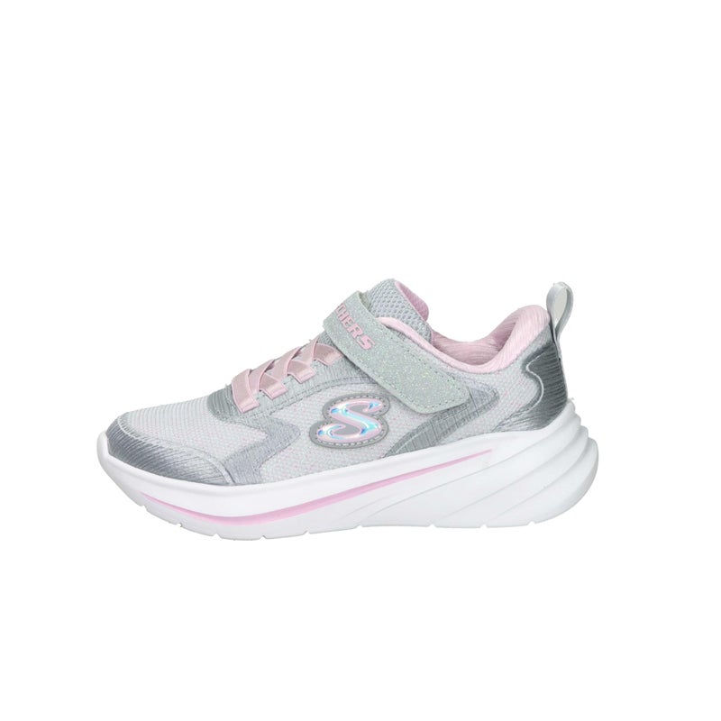 SKECHERS Girls Wave 92 Sneaker, Light Grey, 5 Toddler - Image 5