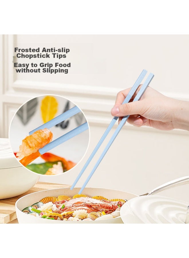JD.com Jd Jingzao Chopsticks, Household Color-coded Alloy Chopsticks, Antibacterial And Heat-resistant, One Pair Per Person, Morandi Color Series, 6 Pairs Set - Image 5