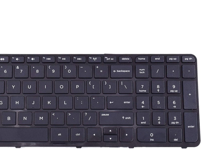 Wefly لوحة مفاتيح لابتوب متوافقة مع HP Pavilion 15-E 15-N 15-G 15-R 15-A 15-S 15-H 15-F TPN-Q118, TPN-F113, 250 G3, 255 G3, 250 G2, 255 G2 - Image 4