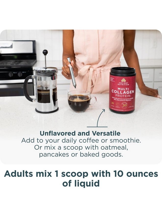 Ancient Nutrition مسحوق ببتيدات الكولاجين من أنشينت نيوترشن، بروتين متعدد الكولاجين، للنساء والرجال، فيتامين C، بروبيوتيك، كولاجين مهدرج، يدعم صحة البشرة والمفاصل والأمعاء، بدون نكهة، 40 حصة - Image 4