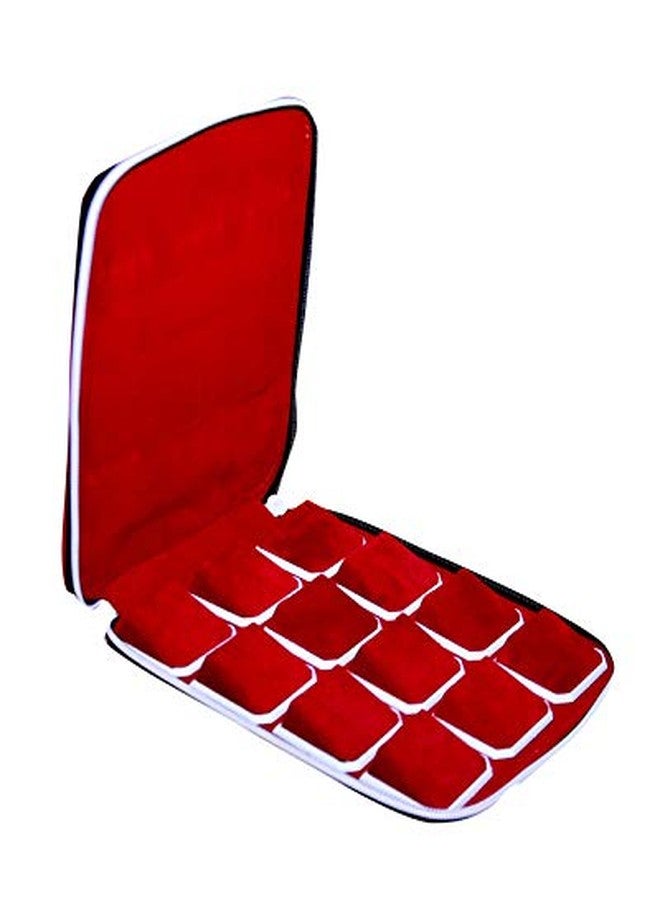 Box Queen Ideal Red Velvet 12 set earring or studs Big Jewellery Box For Women (Pack of 5) (Size 8 * 7) - Image 2