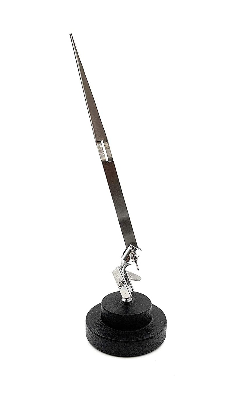 Ceznek Helping Third Hand Round Base CrossLocking Tweezer HandsFree Holder Platform for Soldering Welding Jewellery Making Repair Watchmaking Model Making Hobby Crafts DIY - Image 1
