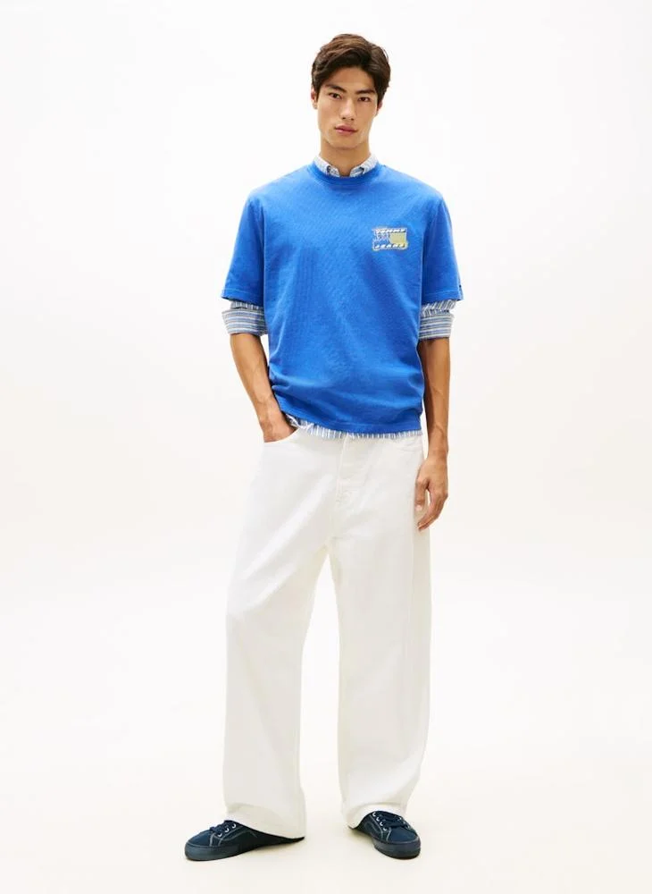 TOMMY JEANS  90s Back Bubble Logo Jersey T-Shirt for Men | Best Price UAE