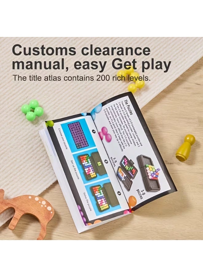 همتي كيو ان بي لعبة ألغاز ثلاثية الأبعاد لتحدي الذكاء للأطفال والكبار، ألعاب المنطق المحمولة للسفر، تحدي العقل الفردي، هدية تعليمية STEM للمراهقين والكبار من عمر 7 سنوات فما فوق - Image 4