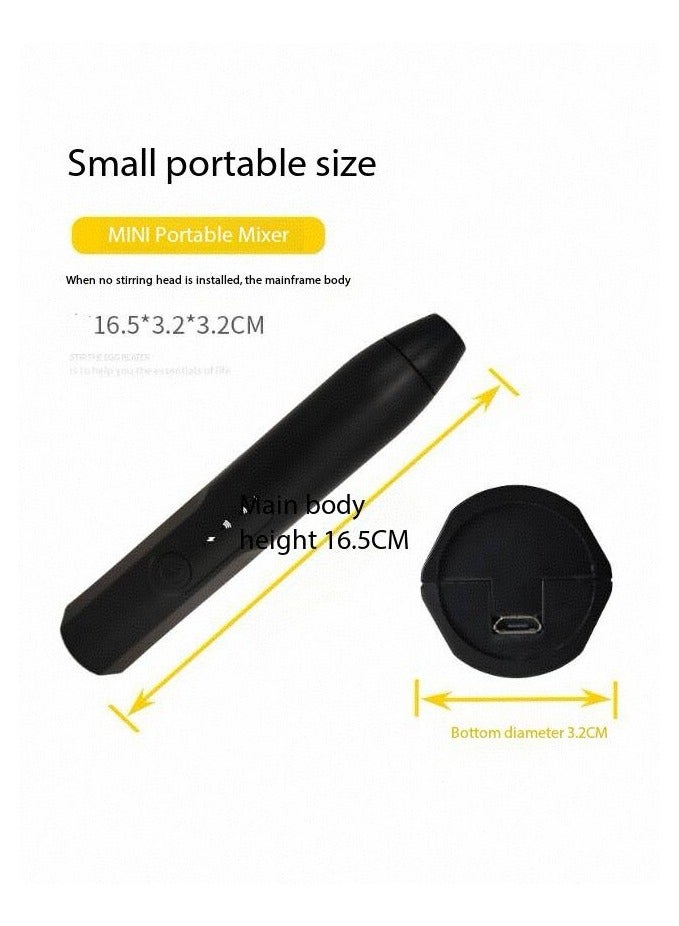 Double Whisk Milk Frother with Stand, Coffee Mixer, Handheld Foam Maker with Stainless Electric Whisk For Coffee, Cappuccino, Latte, Frappe, Matcha, Hot Chocolate - Image 2