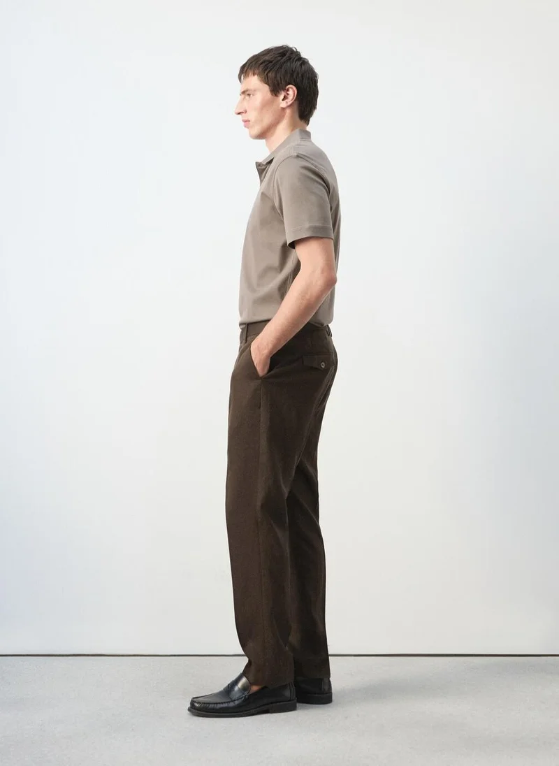 Mango Man  Slim-fit lyocell linen trousers for Men | Best Price UAE