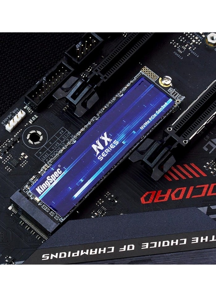 KingSpec - NX Series 256GB Internal Solid State Drive Gen3x4 NVMe M.2 SSD, Up to 3500MB/s, 3D NAND Flash M2 2280 for Desktop and Laptop PS5 XBOX - Image 1