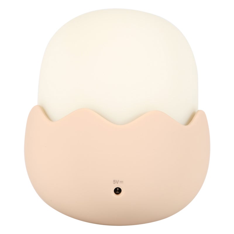 Night Lamp: 3000K Warm White & 6500K Cold White, 5-200 Hours Lighting, Eye-protective Silicone Shade, Cute Chick Tumbler Design - Splash-resistant, Air Switch Dimming, USB Charging Portable Light for - Image 3