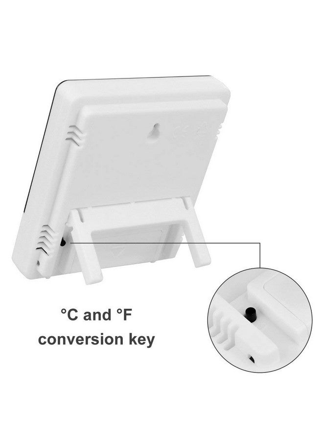 APURK HTC Clock High Precision Large Screen Electronic Indoor Temperature Humidity Thermometer with Clock Alarm(Pack of 1) - Image 5