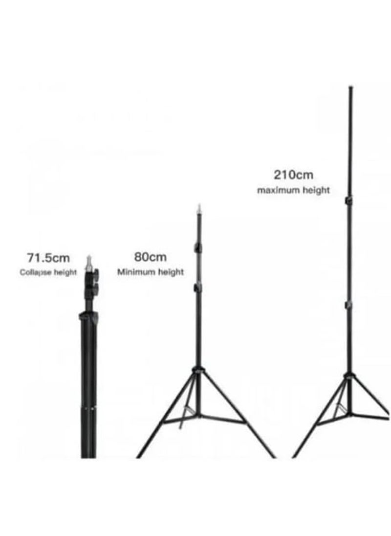 Professional Light Stand for Digital Cameras MT-75 , Durable and Adjustable Stand with Flexible Height , Lightweight Aluminum Construction for Heavy Duty Use , Ideal for Mounting Lights, Flashes, and Accessories in Indoor and Outdoor Shootings , Foldable Design for Easy Storage and Transport, Suitable for Studios and On the Go Photographers