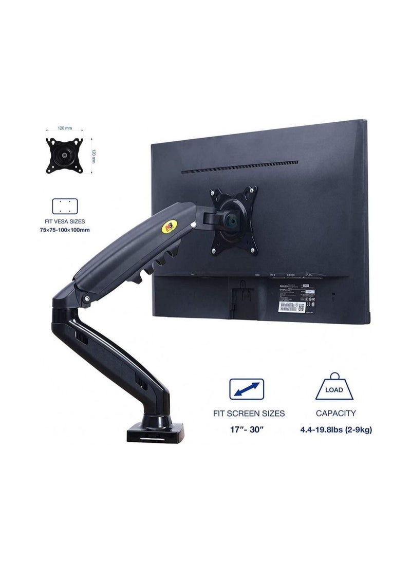 NB NORTH BAYOU - NB North Bayou Full Motion Swivel Arm Desktop Monitor Stand with Gas Spring for 17-30 inch Monitors (Within 4.4lbs to 20lbs) Computer Monitor Stand F80 - Image 1