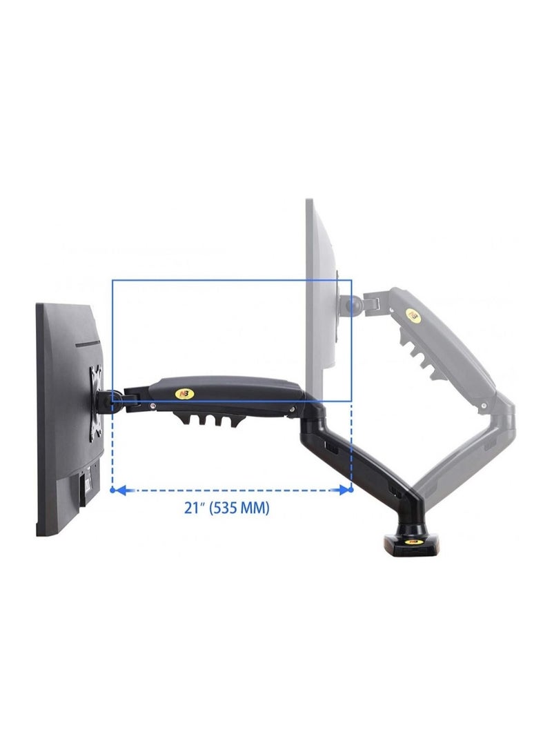 NB NORTH BAYOU - NB North Bayou Full Motion Swivel Arm Desktop Monitor Stand with Gas Spring for 17-30 inch Monitors (Within 4.4lbs to 20lbs) Computer Monitor Stand F80 - Image 1