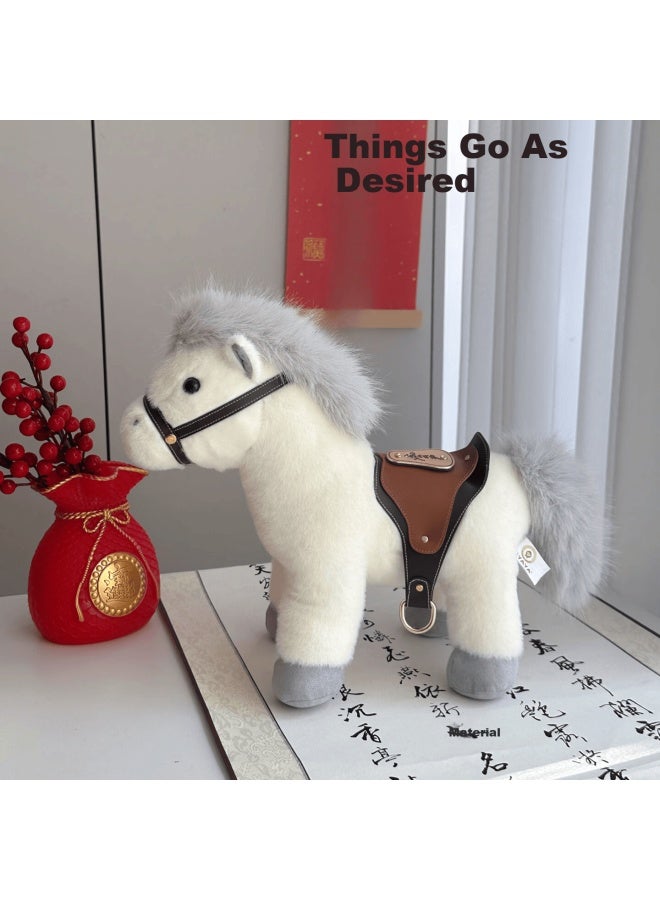 Weltston Plush Zodiac Year Of The Horse Doll Pillow Toy Birthday Gift For Girls Lucky Horse Plush Toy - Image 3