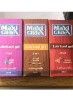 A set of Maxi Glide cherry flavor 50 ml, strawberry 50 ml, and Nutella 50 male lubricant for men. Use it anywhere and everywhere for a wonderful intimate experience.