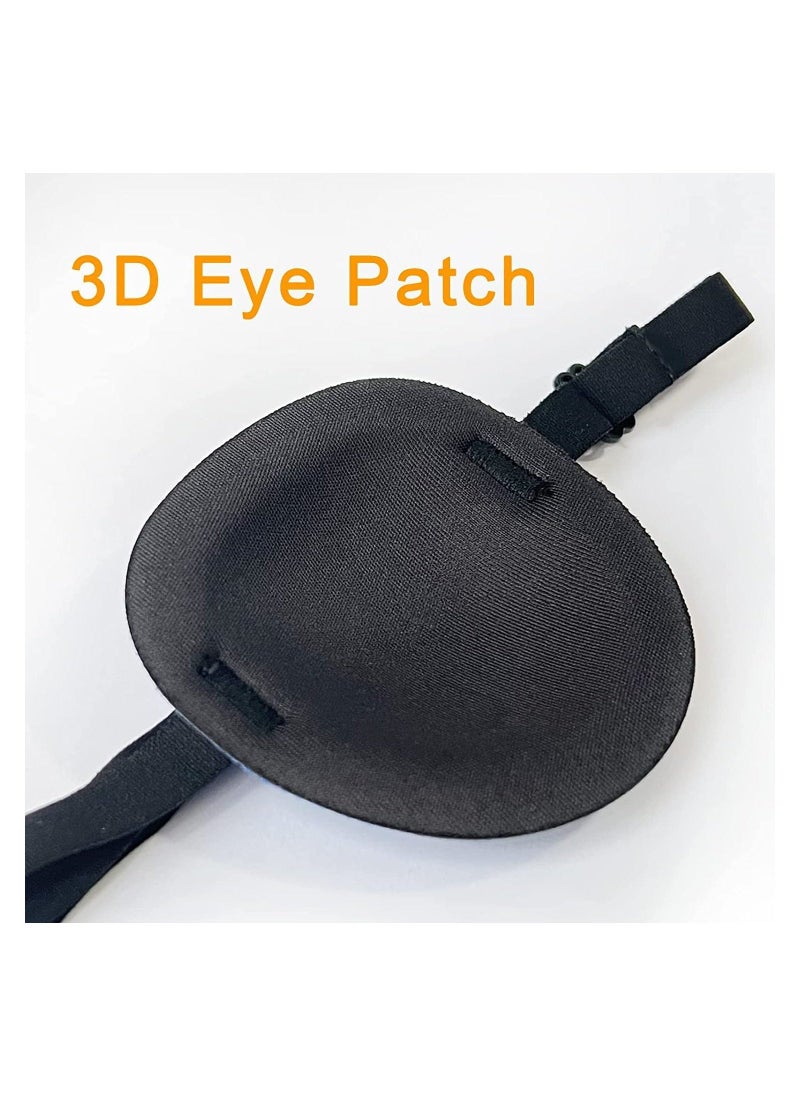 6PCS Eye Patch, Super Soft Eye Patches, Adjustable Medical Eye Patch for Adults and Kids, Amblyopia Lazy Eye Patches for Left or Right Eyes, 6 Colors  - Image 3