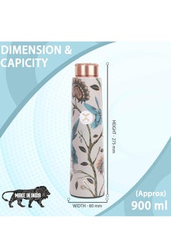MERCAPE® MERCAPE® - 100% Pure Copper Water Bottle | Leak Proof, Durable & Rust Proof | Non-Toxic & BPA Free Bottles | Eco Friendly Water Bottle (900 ml) (Pack of 1)  - Image 3