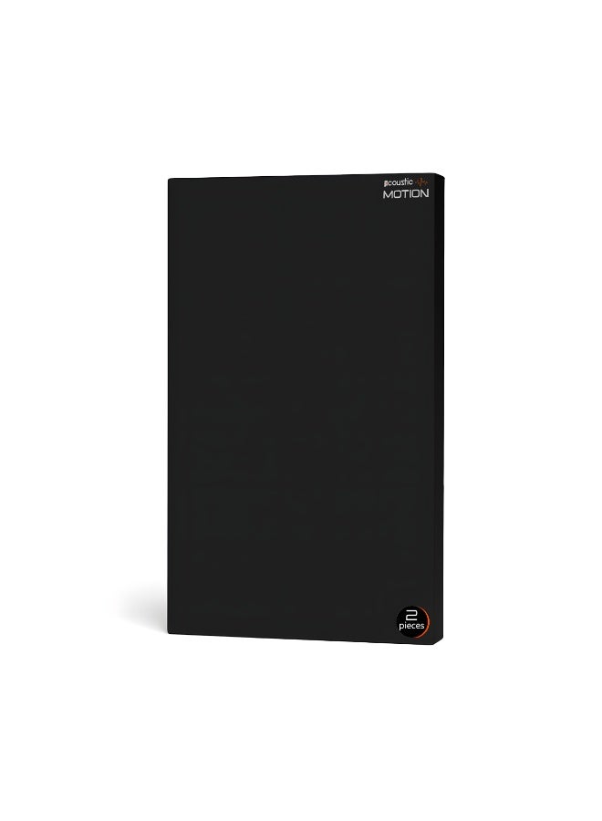 أكويستك موشان ألواح صوتية بسمك 5 سم، 80×40 سم، مصنوعة من الألياف الزجاجية (صوف صخري)، عازلة للصوت - ألواح امتصاص الصوت عالية الكثافة للاستوديوهات أو المكتب أو المسرح المنزلي أو السقف أو الحائط - لون أسود - Image 1