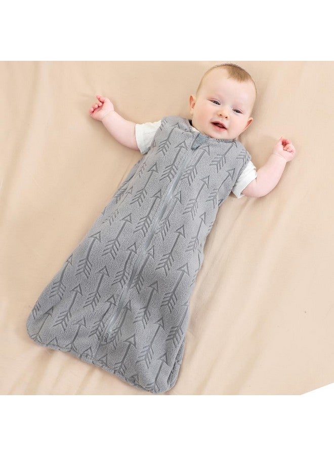 BlueSnail 2-in-1 Adjustable Transition Swaddle 0-3 Month, Baby Sleep Sack with Removable Swaddle, Wearable Blanket, 2-Way Zipper for Easy Diaper Changes(Gray Arrow) - Image 3