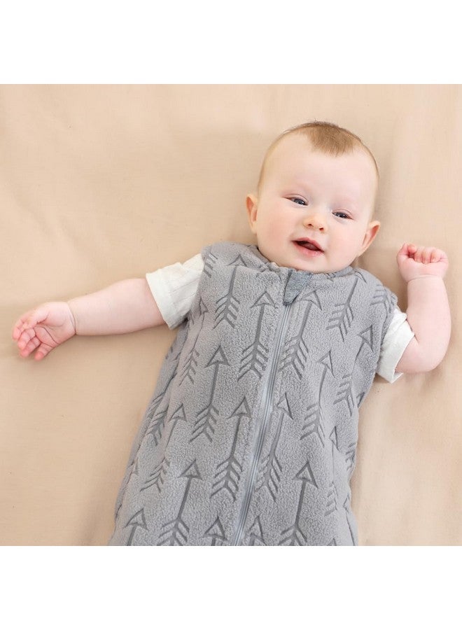 BlueSnail 2-in-1 Adjustable Transition Swaddle 0-3 Month, Baby Sleep Sack with Removable Swaddle, Wearable Blanket, 2-Way Zipper for Easy Diaper Changes(Gray Arrow) - Image 4