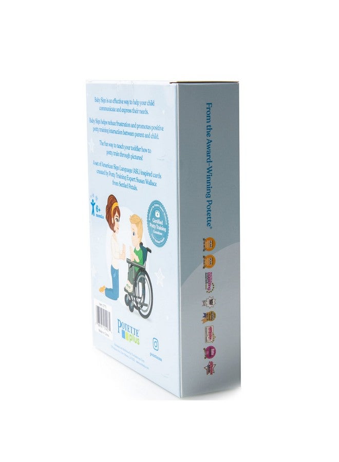 Kalencom Potette Plus Potty Training American Sign Language Flash Cards - 9 Educational Cards to Support The Potty Trainign Process Using Baby Sign - Image 1
