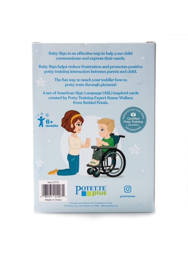 Kalencom Potette Plus Potty Training American Sign Language Flash Cards - 9 Educational Cards to Support The Potty Trainign Process Using Baby Sign - Image 2