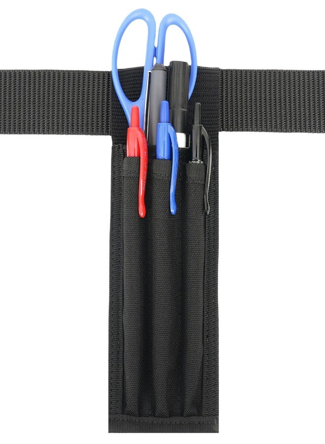 VEPKOIT Belt Pen Holder, Pocket Protectors for Pencils, Tactical Pencil Pouch for Outdoor Work, Detachable Molle Pen Pouch Pocket Organizer, Adjustable Small Pocket Pen Holder for Duty Belt (3 Pens) - Image 1