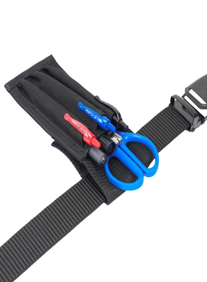 VEPKOIT Belt Pen Holder, Pocket Protectors for Pencils, Tactical Pencil Pouch for Outdoor Work, Detachable Molle Pen Pouch Pocket Organizer, Adjustable Small Pocket Pen Holder for Duty Belt (3 Pens) - Image 5