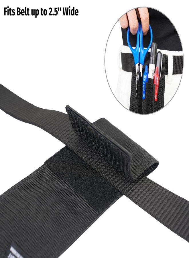 VEPKOIT Belt Pen Holder, Pocket Protectors for Pencils, Tactical Pencil Pouch for Outdoor Work, Detachable Molle Pen Pouch Pocket Organizer, Adjustable Small Pocket Pen Holder for Duty Belt (3 Pens) - Image 3