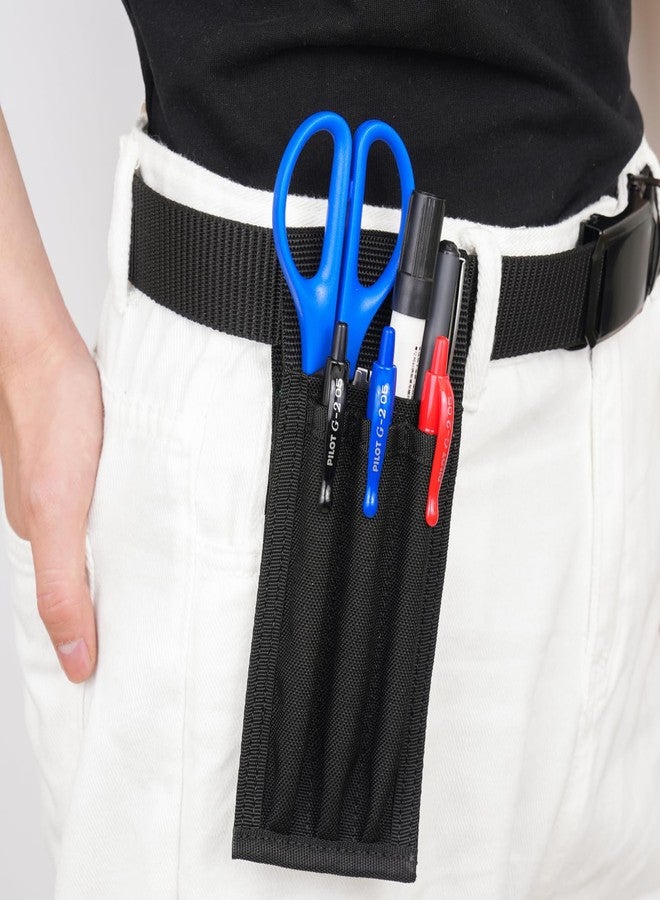 VEPKOIT Belt Pen Holder, Pocket Protectors for Pencils, Tactical Pencil Pouch for Outdoor Work, Detachable Molle Pen Pouch Pocket Organizer, Adjustable Small Pocket Pen Holder for Duty Belt (3 Pens) - Image 4