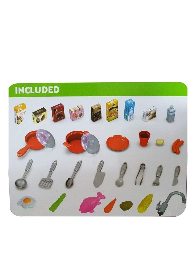 كيكو مجموعة لعب مطبخ الشيف الموهوب مكونة من 53 قطعة بأبعاد 61 × 33 × 72.5 سم - Image 5