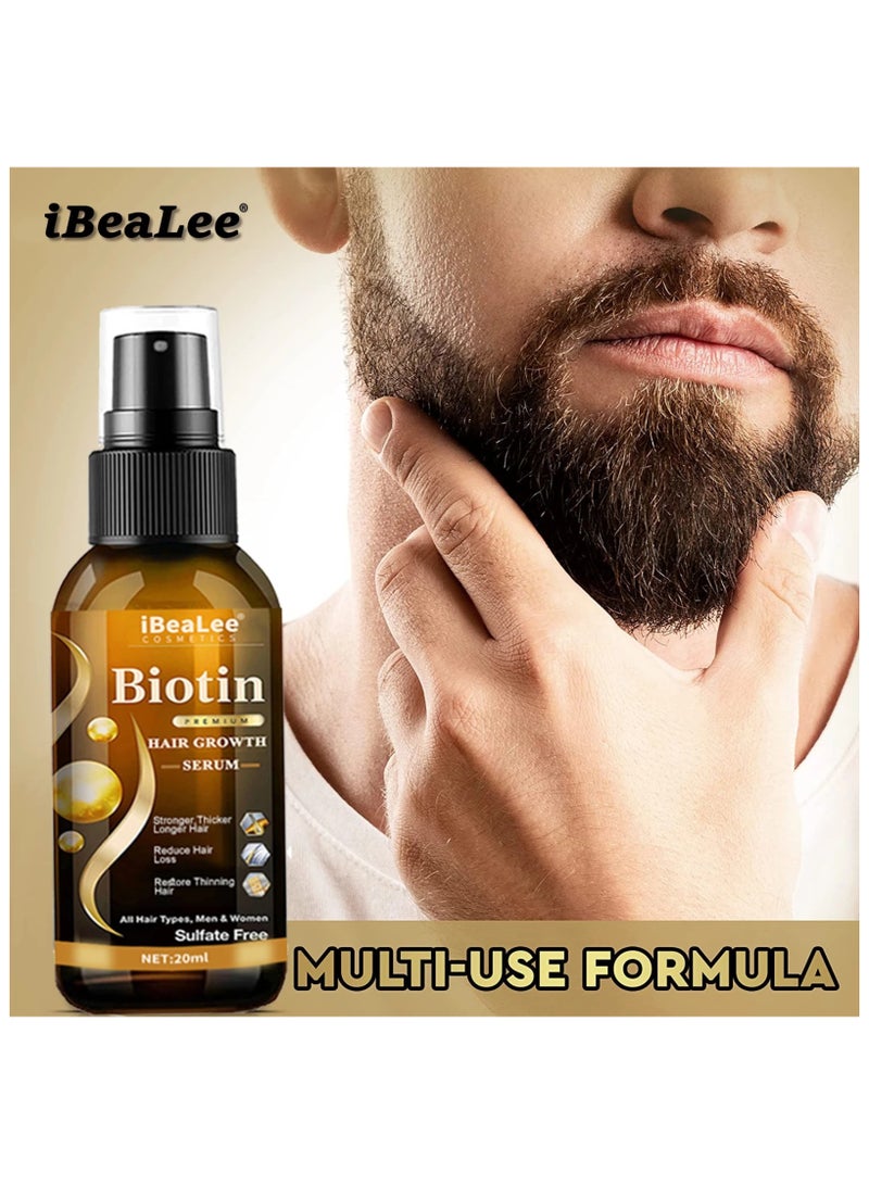  iBealee سائل العناية بالشعر، تغذية قوية للشعر، مضاد لتساقط الشعر، ترطيب جذور الشعر، تدليك فروة الرأس السميكة، تغذية وإصلاح عميق، تحسين التجعد 20 مل - Image 2