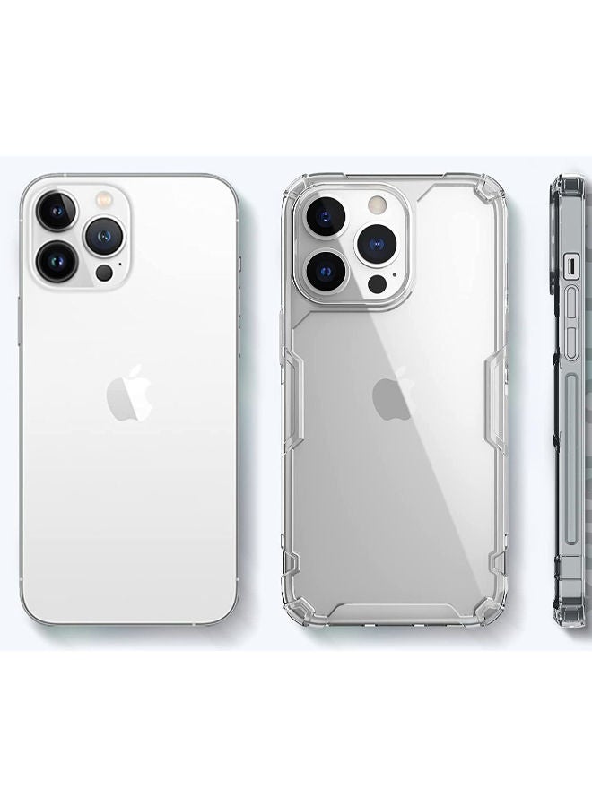 Nillkin Crystal Clear Designed for iPhone 14 Pro Max Case, Slim Thin Shockproof Protective Phone Case, Non-Yellowing - Clear - Image 4