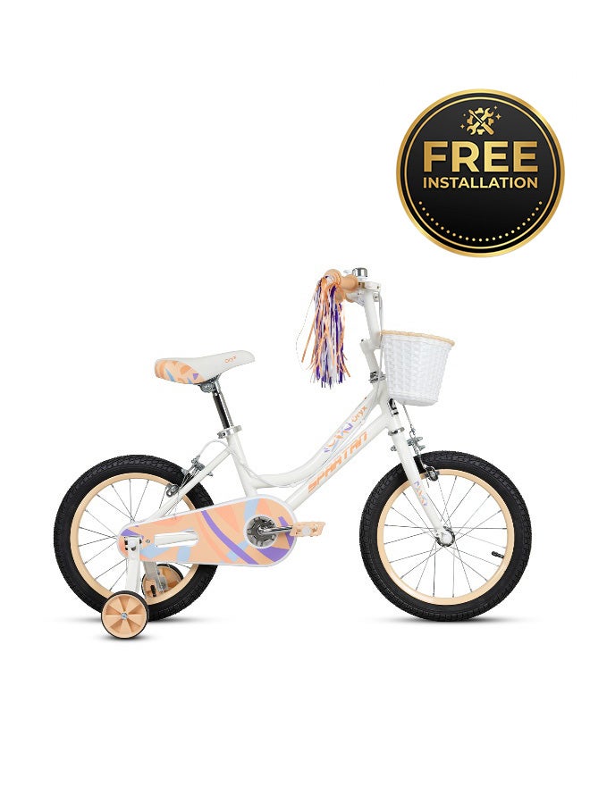 Spartan The Spartan Oryx 18" Kids Bicycle-Light Peach - Image 1