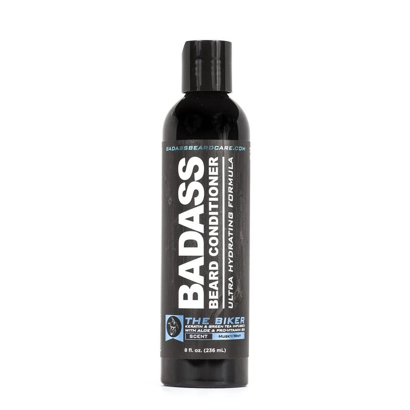 Badass Beard Care Beard Conditioner For Men  THE BIKER 8oz  Made of Natural Ingredients for A Healthy Soft  Itch Free Beard and Mustache